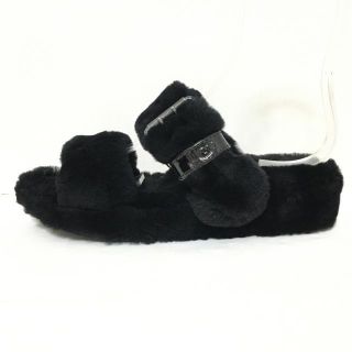 アグ(UGG)のアグ サンダル 24 レディース - 1104662 黒(サンダル)