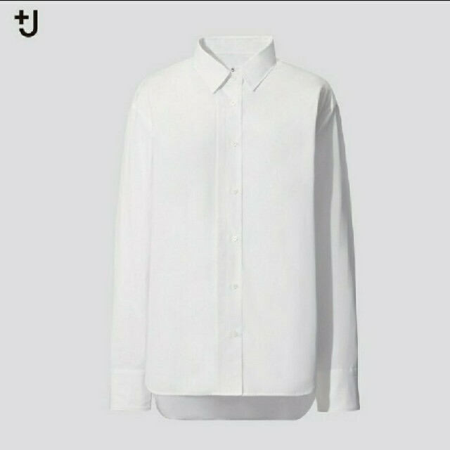 UNIQLO(ユニクロ)のユニクロ J スーピマコットンオーバーサイズシャツ　タグ付　新品 レディースのトップス(シャツ/ブラウス(長袖/七分))の商品写真