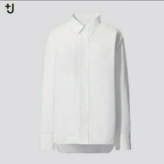 ユニクロ(UNIQLO)のユニクロ J スーピマコットンオーバーサイズシャツ　タグ付　新品(シャツ/ブラウス(長袖/七分))