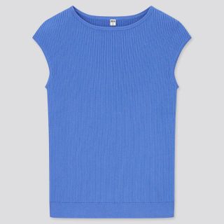 ユニクロ(UNIQLO)のUNIQLO UVカットスーピマコットンフレンチスリーブセーター(カットソー(半袖/袖なし))