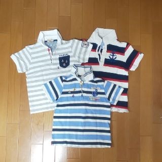 ミキハウス(mikihouse)の【キリン様専用★】 ミキハウス ポロシャツ 130 2枚セット ダブルビー(Tシャツ/カットソー)