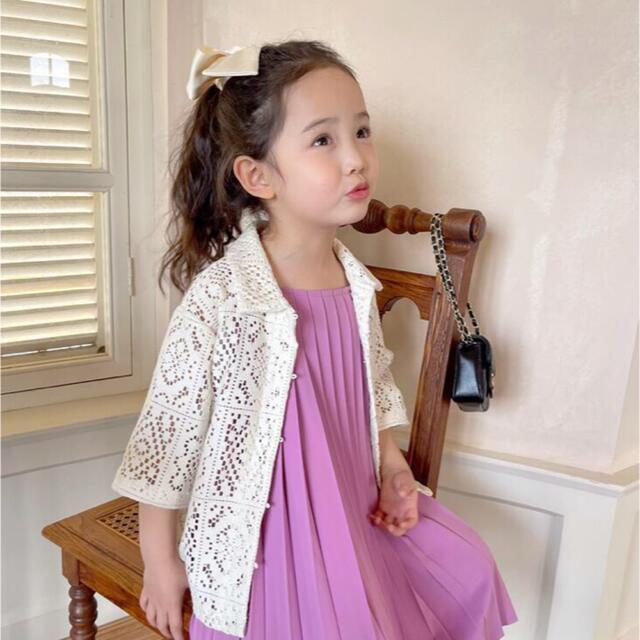 プリーツワンピース　90㎝ キッズ/ベビー/マタニティのキッズ服女の子用(90cm~)(ワンピース)の商品写真