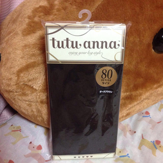 チュチュアンナ(tutuanna)の80デニールタイツ♡ダークブラウン(タイツ/ストッキング)
