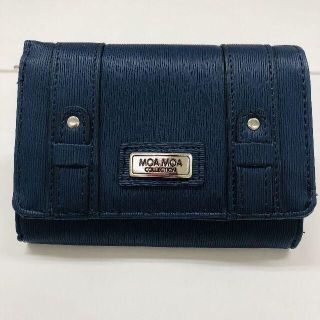 MOAMOA COLLECTION 二つ折り財布 ネイビー(財布)