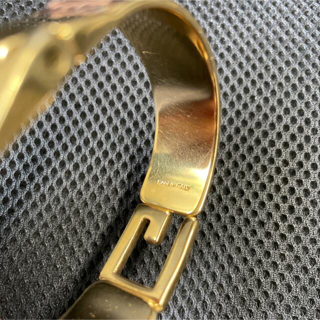GUCCIグッチ バングル ブレスレット パイソン レザー × ゴールド金具