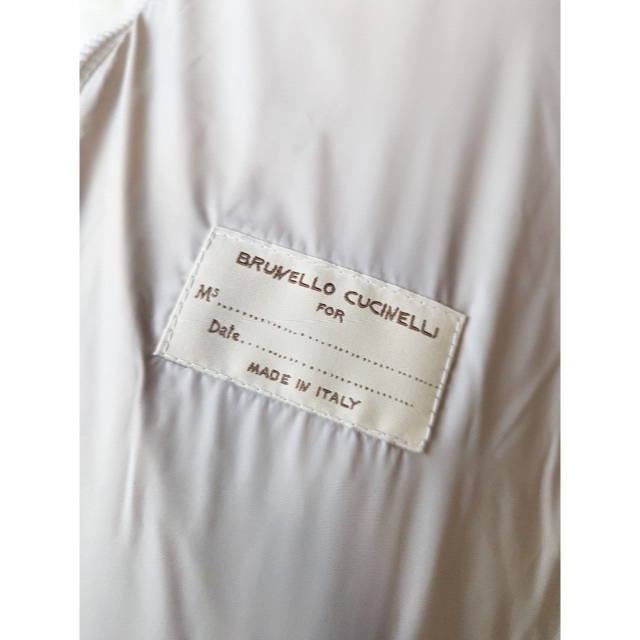 BRUNELLO CUCINELLI(ブルネロクチネリ)の2021FW ブルネロクチネリ スエード レザー ダウン ジャケット 38 レディースのジャケット/アウター(ダウンジャケット)の商品写真