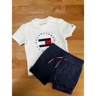 トミーヒルフィガー(TOMMY HILFIGER)の値下げ！【上下セット】新品未使用　トミーヒルフィガー 半袖Tシャツ 短パン 74(Ｔシャツ)