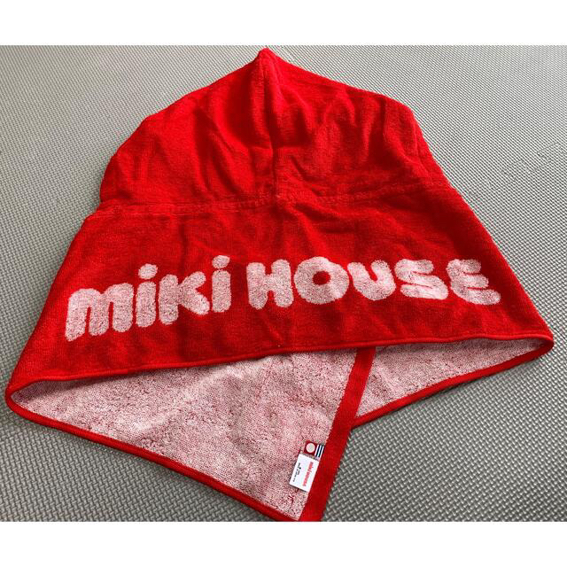 mikihouse(ミキハウス)のミキハウス　フード付きタオル　今治タオル キッズ/ベビー/マタニティのこども用ファッション小物(その他)の商品写真