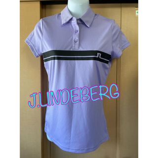 ジェイリンドバーグ(J.LINDEBERG)のリンドバーグ　レディースゴルフウェア　美品　半袖ポロシャツ　夏物　ストレッチ(ウエア)