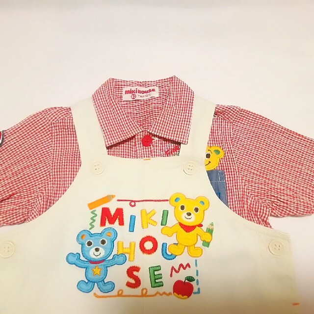 mikihouse(ミキハウス)の7人のママ様専用　　ミキハウス可愛いロンパース　80 キッズ/ベビー/マタニティのベビー服(~85cm)(ロンパース)の商品写真