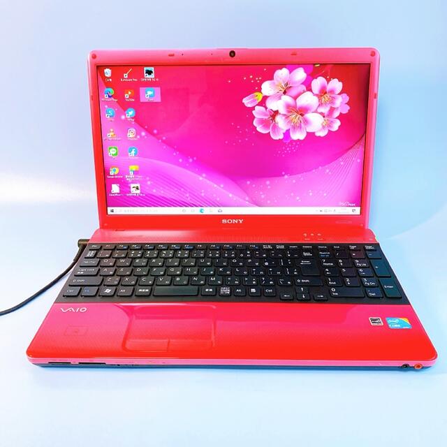 可愛いピンクVAIO♡すぐ使えるノートパソコン✨カメラ付で在宅ワークに！