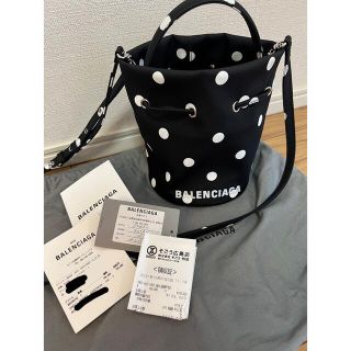 BALENCIAGA ドット ドローストリングバッグ-