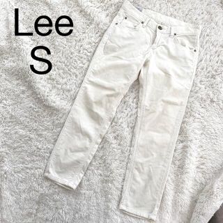 リー(Lee)のLee ボトムス　パンツ　ホワイト　アンクル　Sサイズ(カジュアルパンツ)