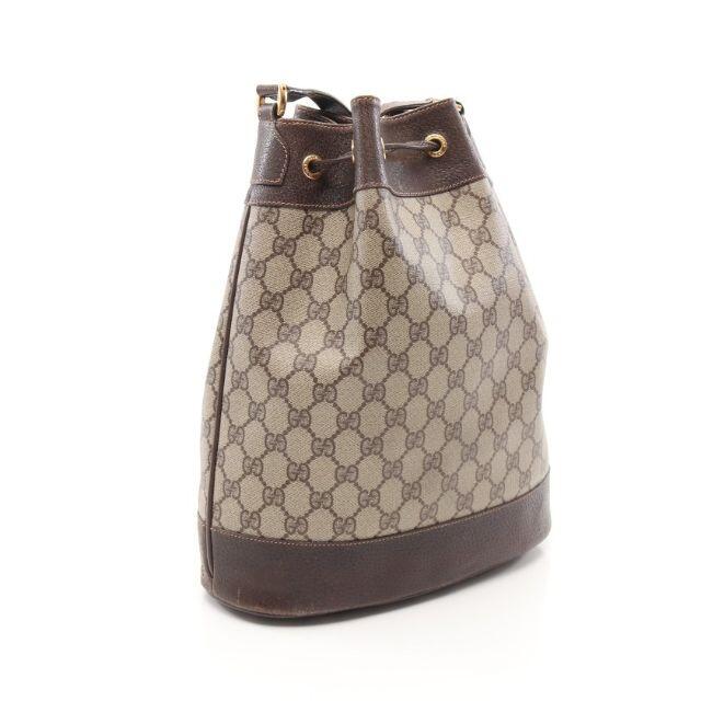 Gucci(グッチ)のオールドグッチ GGプラス シェリーライン ショルダーバッグ PVC ベージュ レディースのバッグ(ショルダーバッグ)の商品写真
