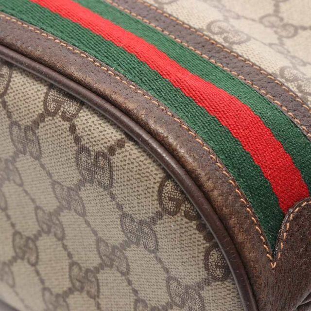 Gucci(グッチ)のオールドグッチ GGプラス シェリーライン ショルダーバッグ PVC ベージュ レディースのバッグ(ショルダーバッグ)の商品写真