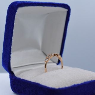 テーパー✨ダイヤモンド 計0.36ct 18金 ピンクゴールド デザイン