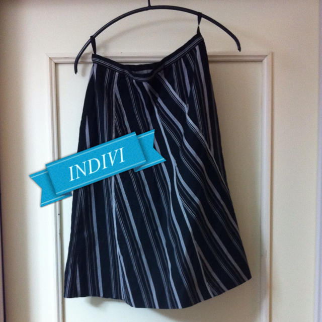 INDIVI(インディヴィ)のINDIVI ★使いまわしよいAライン レディースのスカート(ひざ丈スカート)の商品写真