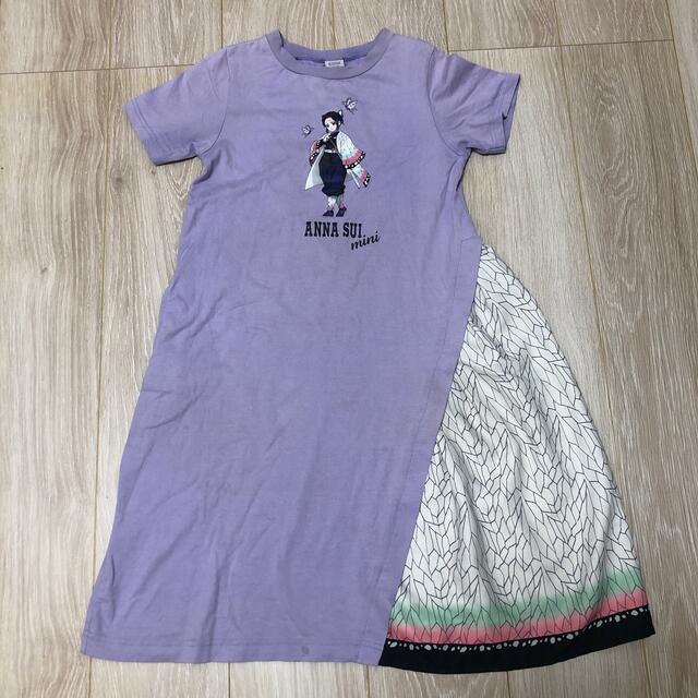 ANNA SUI mini(アナスイミニ)の鬼滅の刃×アナスイミニ　ワンピース 140 キッズ/ベビー/マタニティのキッズ服女の子用(90cm~)(ワンピース)の商品写真