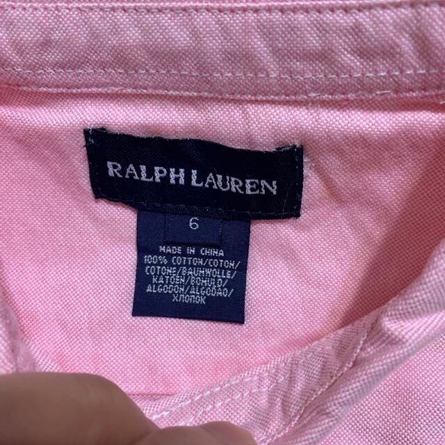 Ralph Lauren(ラルフローレン)の美品　ラルフローレン　長袖シャツ　120cm  子供服　4 キッズ/ベビー/マタニティのキッズ服女の子用(90cm~)(ブラウス)の商品写真