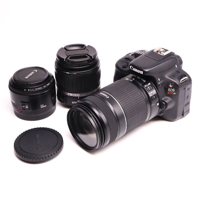通販正規店】 Canon - Canon EOS X7 標準&望遠&単焦点レンズセットの ...