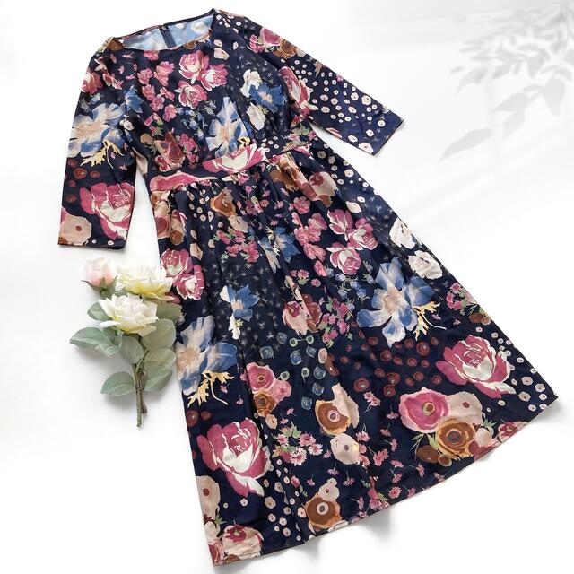 全国無料SALE LAURA ASHLEY 美品 オットー ロングワンピース 花柄 フレア ピンク ブルー ネイビー 紺の通販 by mimi  *☽'s shop｜ローラアシュレイならラクマ