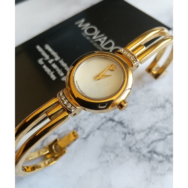 MOVADO - モバード腕時計 ハーモニー 10Pダイヤモンド 白蝶貝