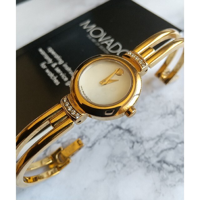 MOVADO(モバード)のモバード腕時計 ハーモニー 10Pダイヤモンド 白蝶貝 レディースクォーツ レディースのファッション小物(腕時計)の商品写真
