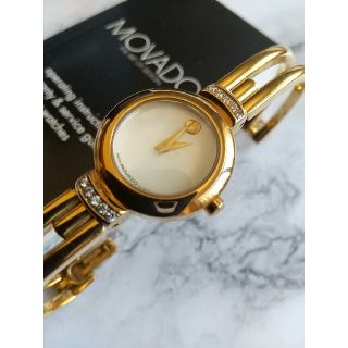 MOVADO - モバード腕時計 ハーモニー 10Pダイヤモンド 白蝶貝 レディースクォーツ