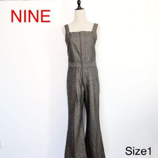 NINE ナイン サロペットパンツ 裾スリット 2355