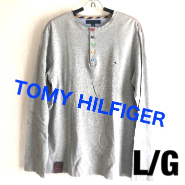 TOMMY HILFIGER(トミーヒルフィガー)のTOMY HILFIGER【トミーヒルフィガー】メンズ 綿ロンT  L/G メンズのトップス(Tシャツ/カットソー(七分/長袖))の商品写真