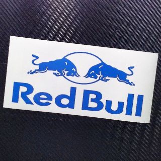レッドブル　ブルー1枚　シート素材日本製　弱粘着フィルムだから失敗しにくい。(車外アクセサリ)