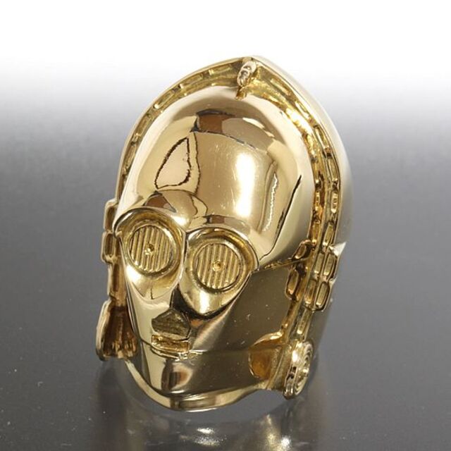 【おすすめ】 C-3PO リング スターウォーズ 18～20号 JAP工房 36g K18YG リング(指輪)