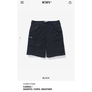 ダブルタップス(W)taps)のWTAPS CARGO SHORTS black Mサイズ 2022SS(ショートパンツ)