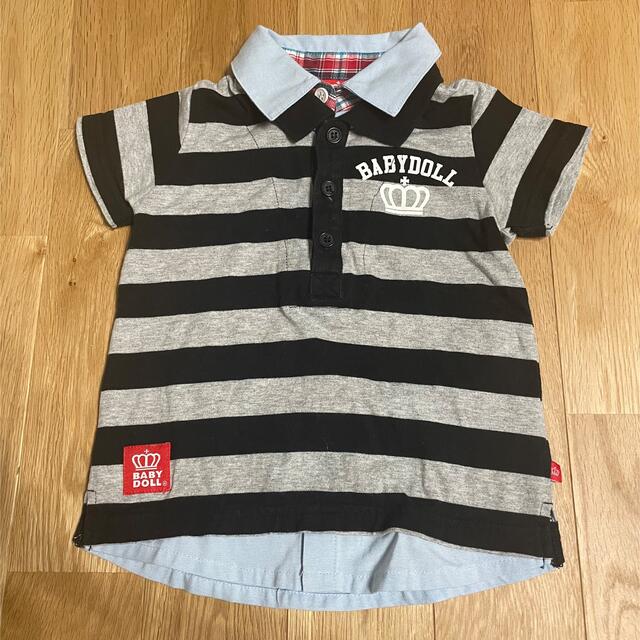 BABYDOLL(ベビードール)のBABYDOLL  ボーダー  ポロシャツ キッズ/ベビー/マタニティのキッズ服男の子用(90cm~)(Tシャツ/カットソー)の商品写真