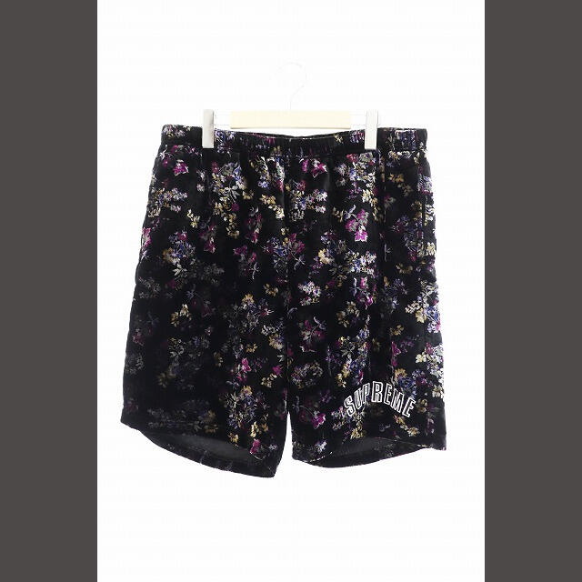 Supreme   Floral Velour Short  ハーフパンツ　L