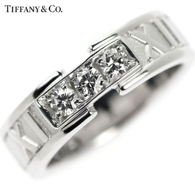 Tiffany & Co. - ティファニー K18WG ダイヤモンド リング アトラス