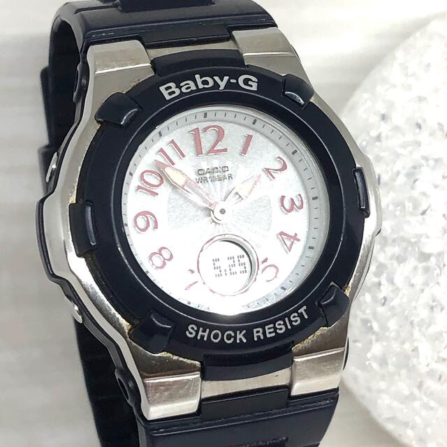 Baby-G(ベビージー)の美品です【BABY-G BGA-1100】【電波ソーラー】ネイビー レディースのファッション小物(腕時計)の商品写真