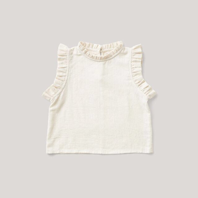 SOOR PLOOM(ソーアプルーム)の新品　soor ploom Thelma Camisole, Khadi　4y キッズ/ベビー/マタニティのキッズ服女の子用(90cm~)(Tシャツ/カットソー)の商品写真