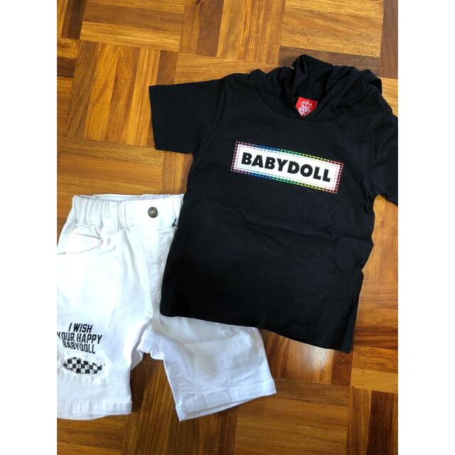 BABYDOLL(ベビードール)のBABYDOLL Tシャツ＆ズボンセット キッズ/ベビー/マタニティのベビー服(~85cm)(Ｔシャツ)の商品写真