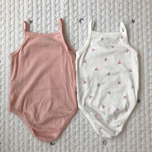 H&M(エイチアンドエム)の美品⭐︎H&M ベビー 肌着 オーガニックコットン60サイズ 2-4m 女の子 キッズ/ベビー/マタニティのベビー服(~85cm)(肌着/下着)の商品写真