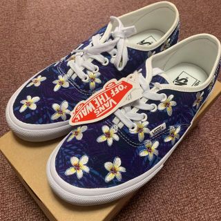 ヴァンズ(VANS)のVANS スニーカー 新品 24.5cm 花柄 ブルー(スニーカー)