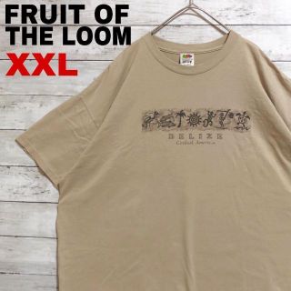 フルーツオブザルーム(FRUIT OF THE LOOM)のf51 US古着　フルーツオブザルーム　半袖Tシャツ　BELIZE　海　魚　カメ(Tシャツ/カットソー(半袖/袖なし))