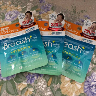 ブレッシュプラス ミニ Breash+ mini ブレスケア 口臭ケア✖️3袋(口臭防止/エチケット用品)