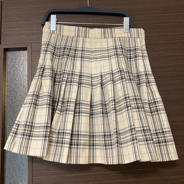 ZARA チェックプリーツスカート風パンツ