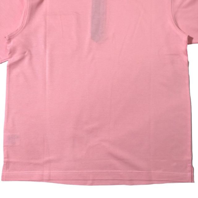 Santafe(サンタフェ)のサンタフェ 半袖ポロシャツ ジップ ピンク 48 M スタンドカラー 刺繍 古着 メンズのトップス(ポロシャツ)の商品写真