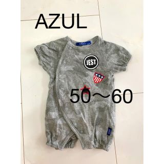 アズールバイマウジー(AZUL by moussy)のAZUL ロンパース　50〜60 美品！(ロンパース)