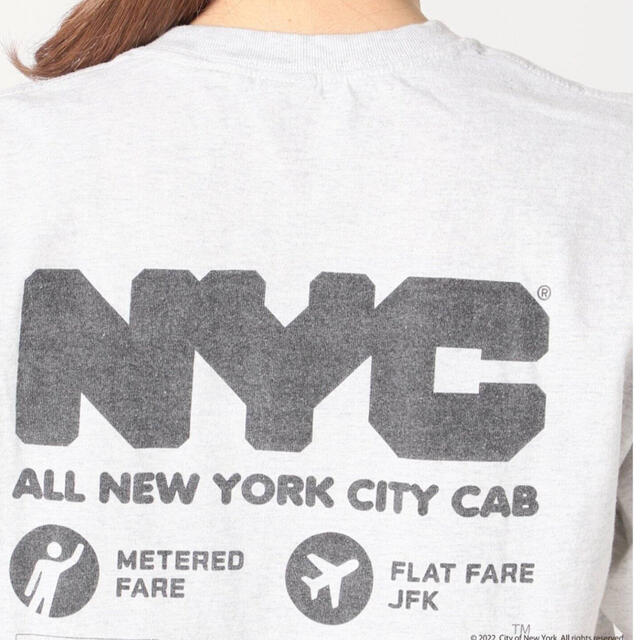 FRAMeWORK(フレームワーク)の専用 フレームワーク　NYC PRINT Tシャツ　グレー レディースのトップス(Tシャツ(半袖/袖なし))の商品写真