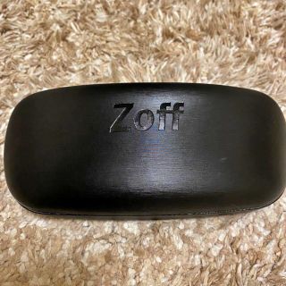 ゾフ(Zoff)のメガネケース Zoff ブラック メガネ拭き付き(サングラス/メガネ)