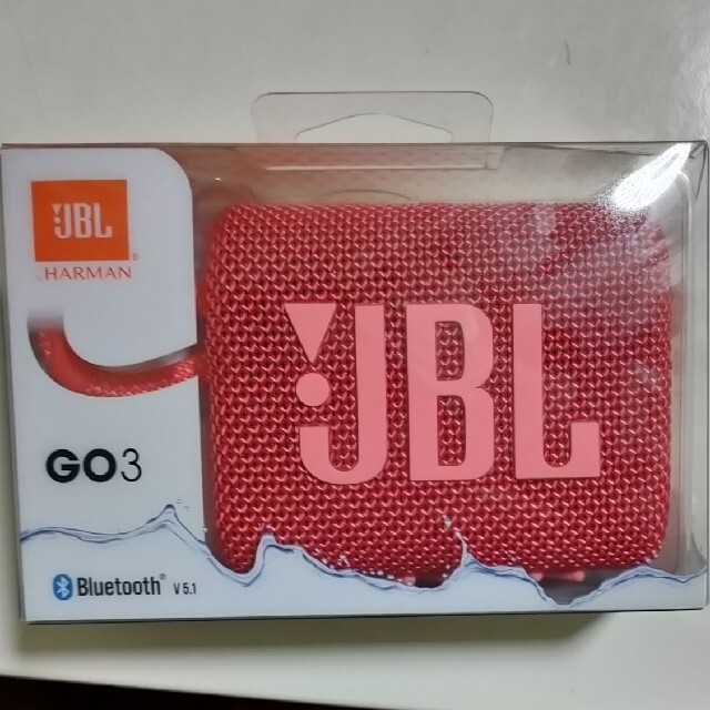 JBL Bluetooth スピーカー JBLGO3RED スマホ/家電/カメラのオーディオ機器(スピーカー)の商品写真