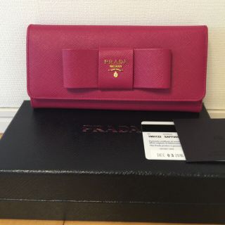 プラダ(PRADA)のクリスマスセール❤️プラダ新品❤️イビスコ色サファイアノ長財布(財布)